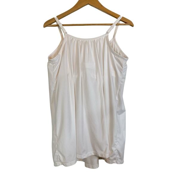 32 Degrees Women Wire Free Built-in Bra Stretch Relaxed Fit Camisole SZ XL White - Picture 5 of 8